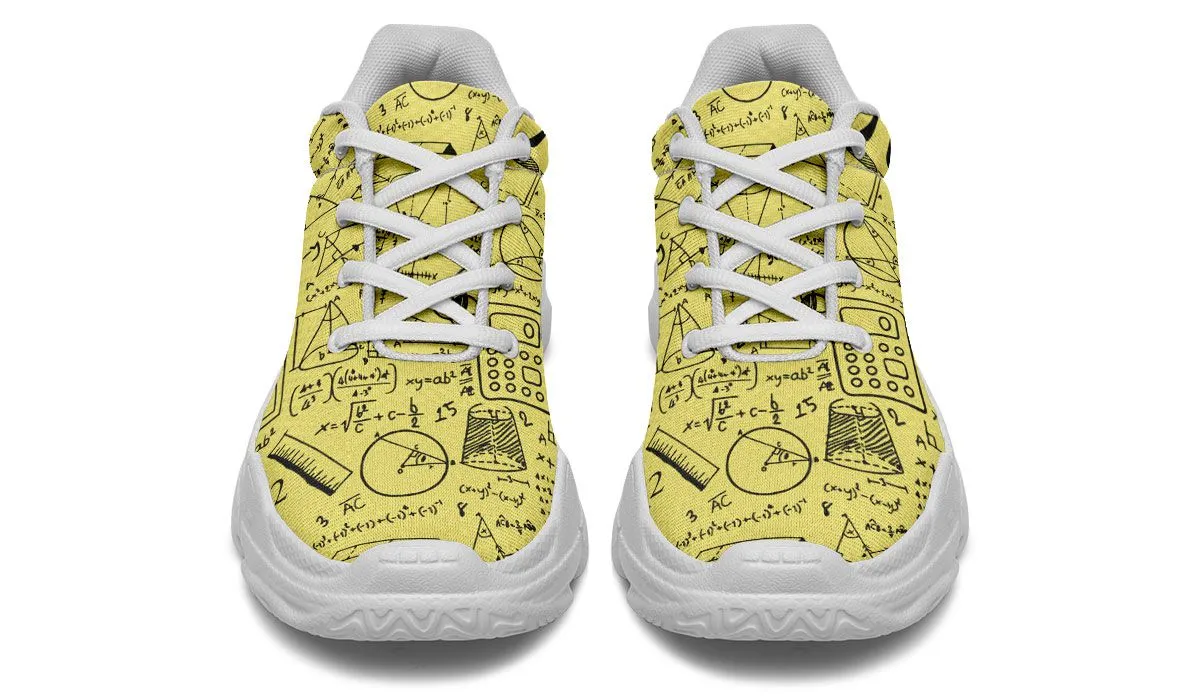 Math Pattern Chunky Sneakers