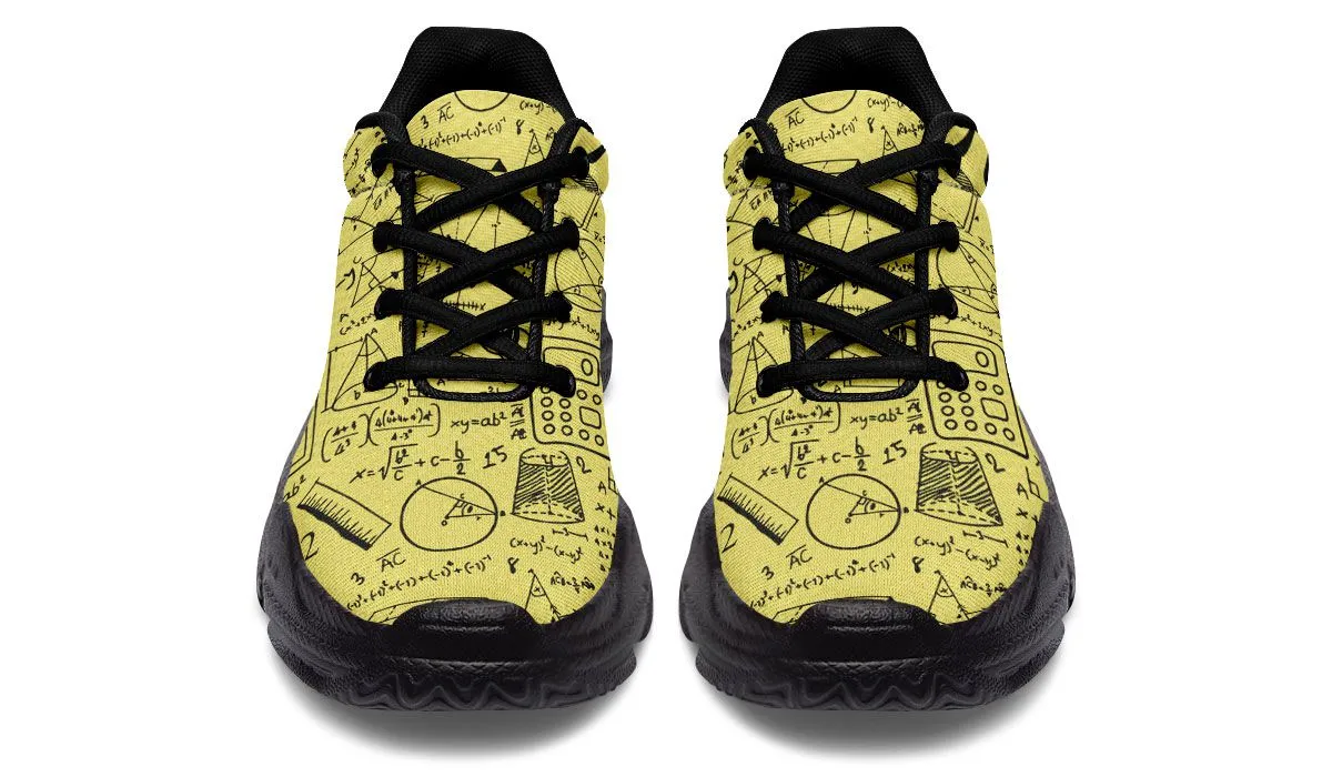 Math Pattern Chunky Sneakers