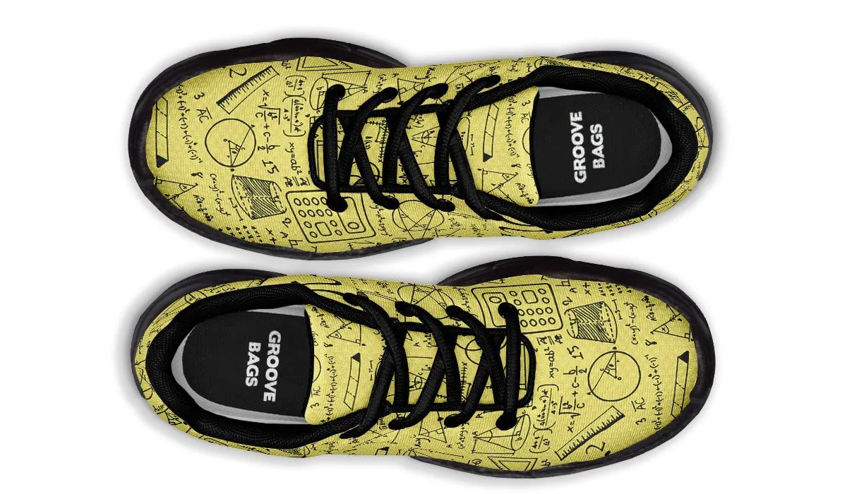 Math Pattern Chunky Sneakers