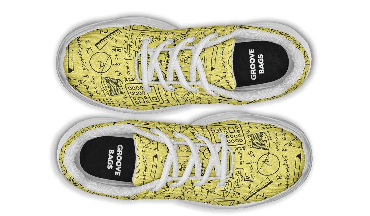 Math Pattern Chunky Sneakers