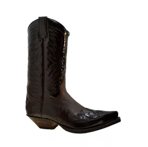 Men's Cowboy Boots Sendra 3241 Fushia Leather Cuban Heel last pairs size 41 46
