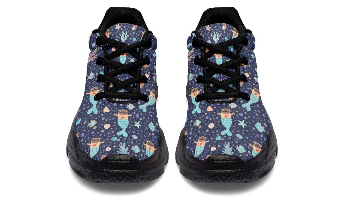 Mermaid Pug Chunky Sneakers