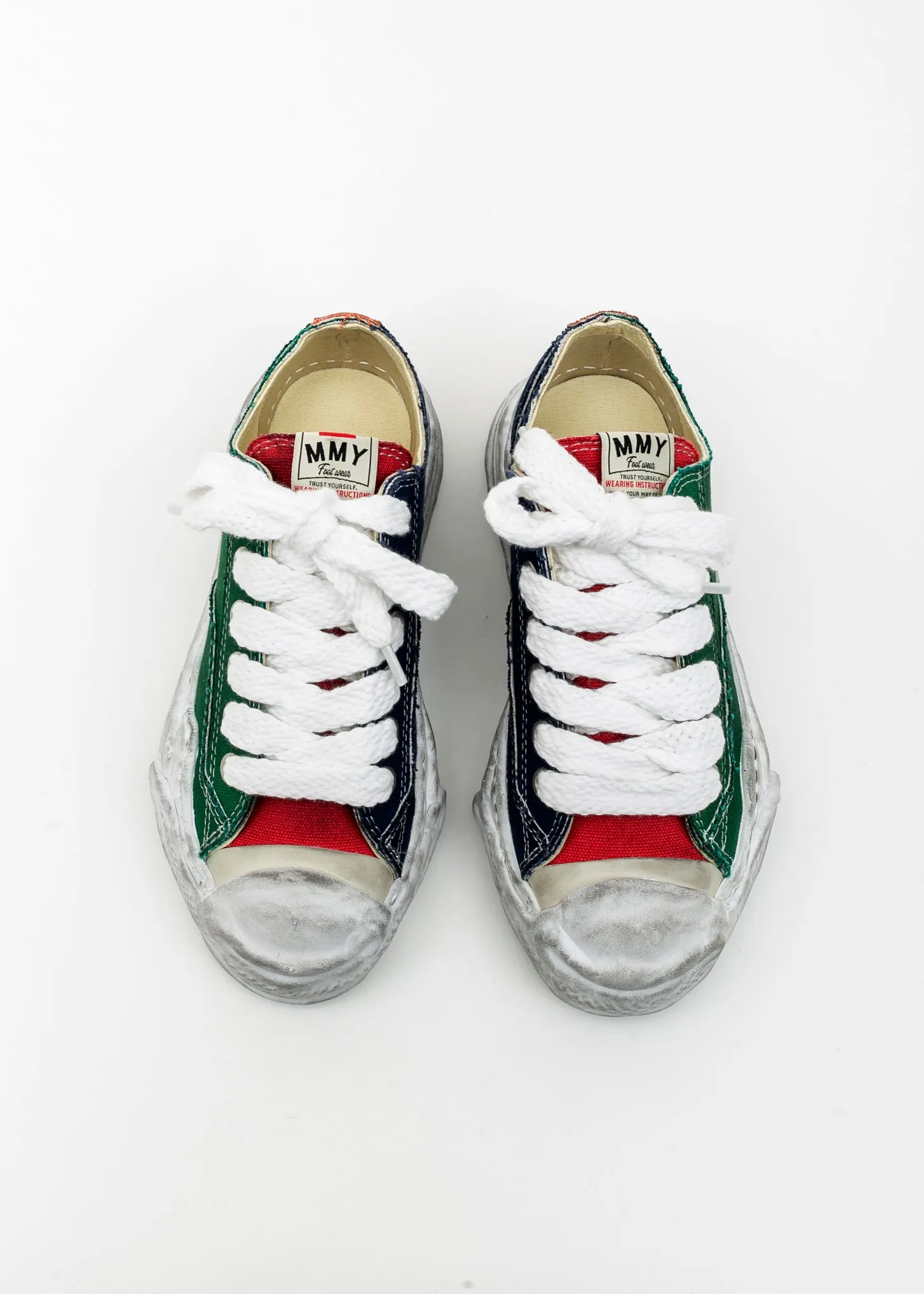 Multi Original Distressed Effect Sole Canvas Sneaker (HANK)