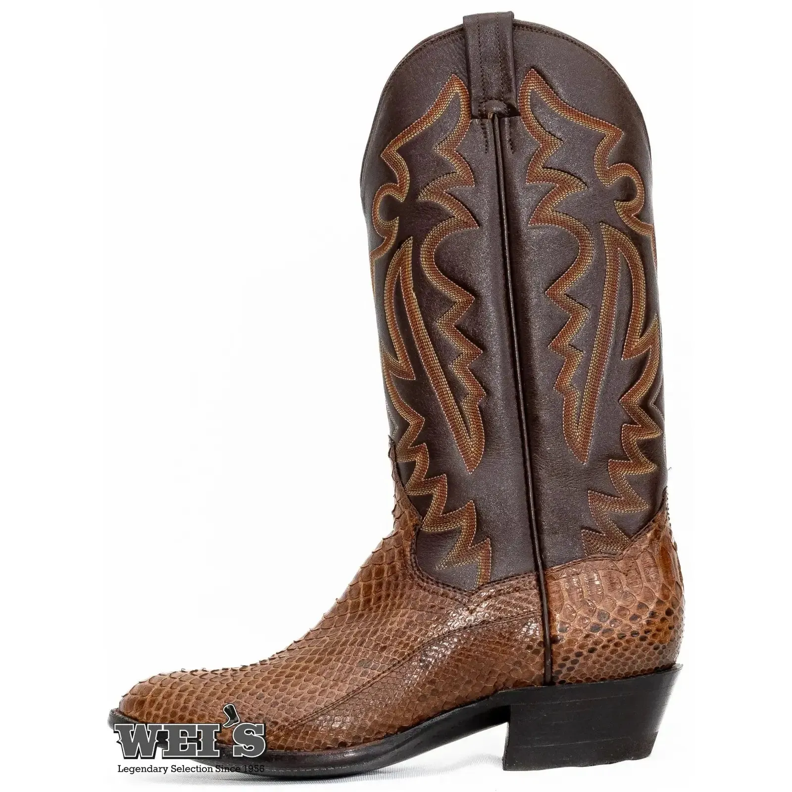 Panhandle Slim Men's Cowboy Boots 13" Exotic Python R-Toe
