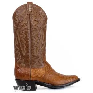 Panhandle Slim Men's Cowboy Boots 14" Exotic Lizard Nut 5-LIZARD