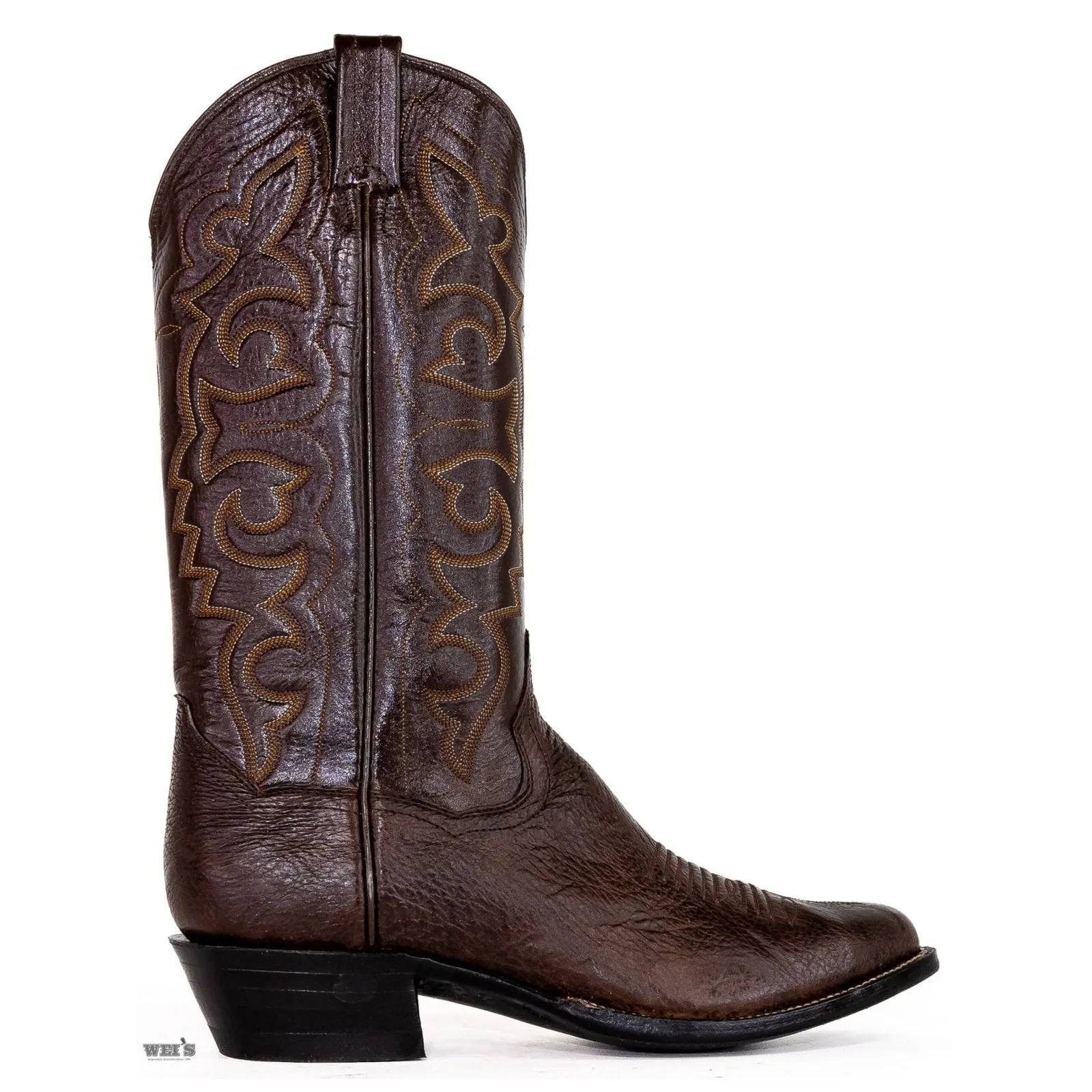 Panhandle Slim Men's Cowboy Boots 14" Exotic Shark Tobacco 3-SHARK