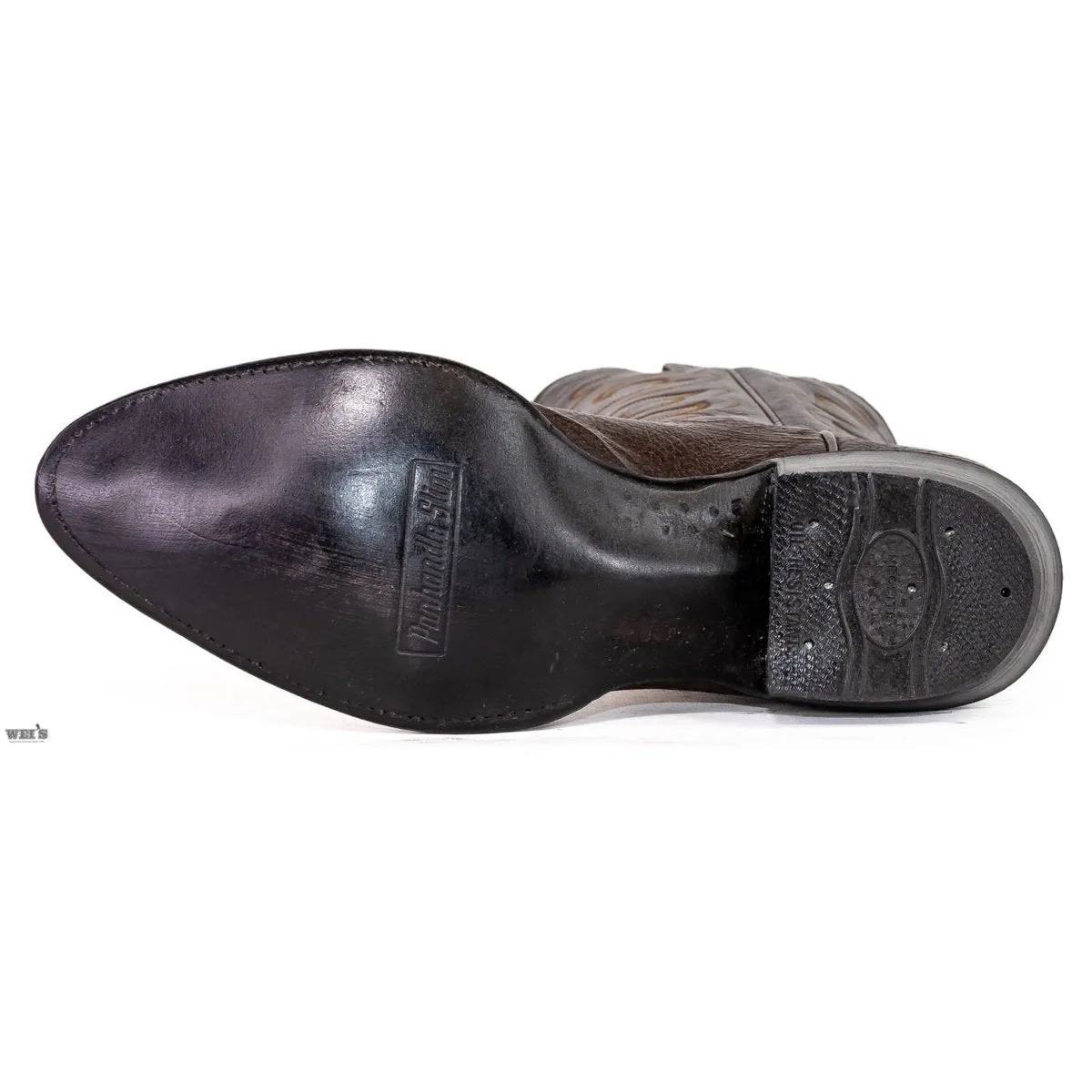 Panhandle Slim Men's Cowboy Boots 14" Exotic Shark Tobacco 3-SHARK