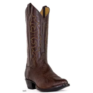 Panhandle Slim Men's Cowboy Boots 14" Exotic Shark Tobacco 3-SHARK