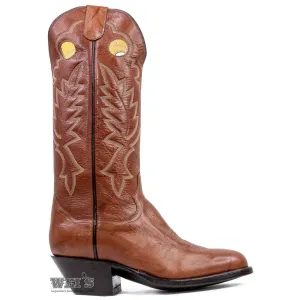 Panhandle Slim Men's Cowboy Boots 14" Yip Cowboy Heel R Toe Brown