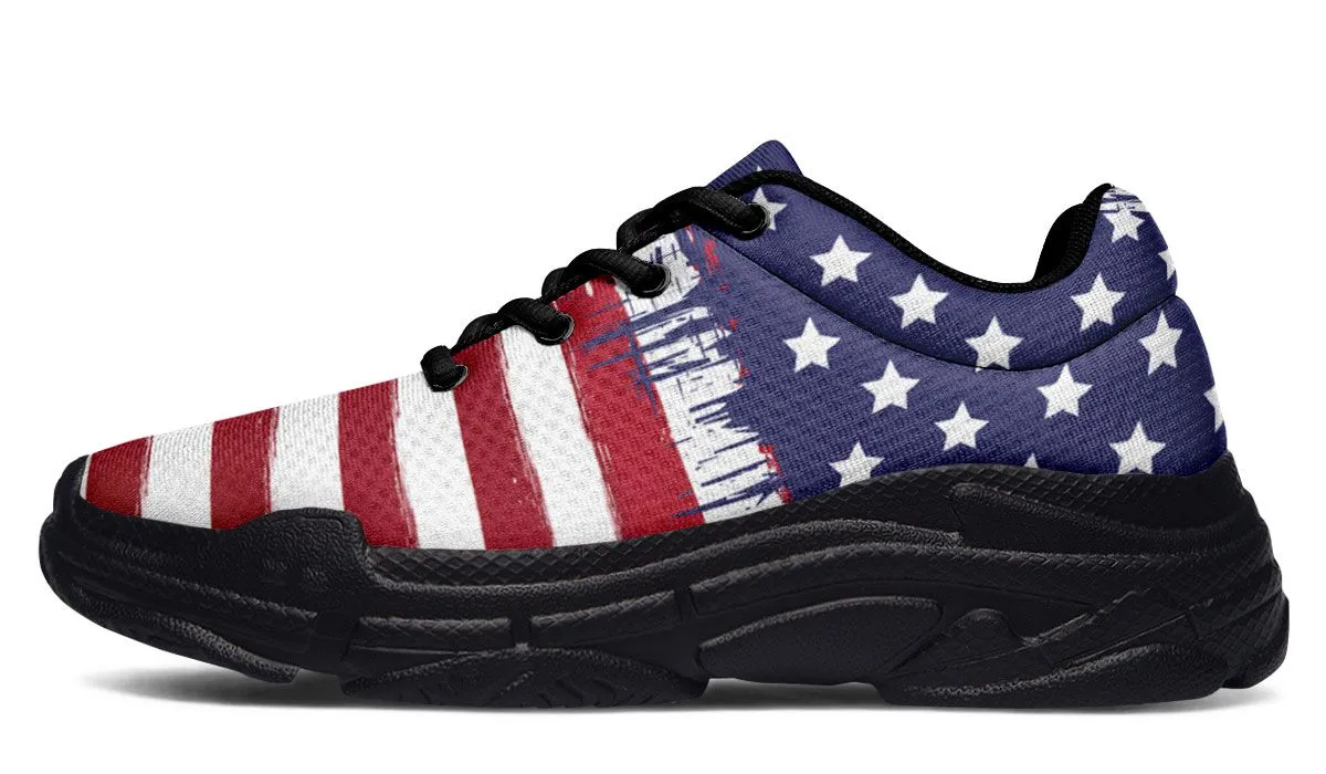 Patriotic Chunky Sneakers