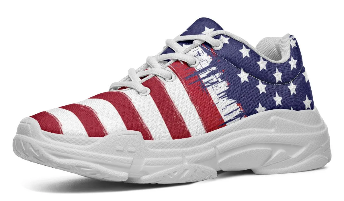 Patriotic Chunky Sneakers