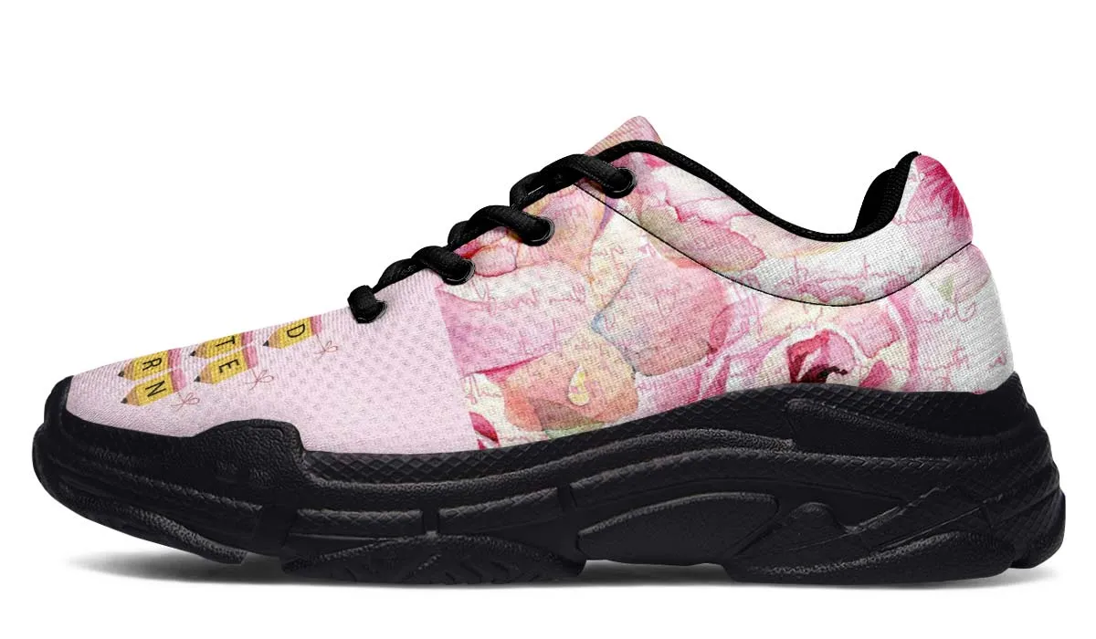 Pencil Banner Chunky Sneakers