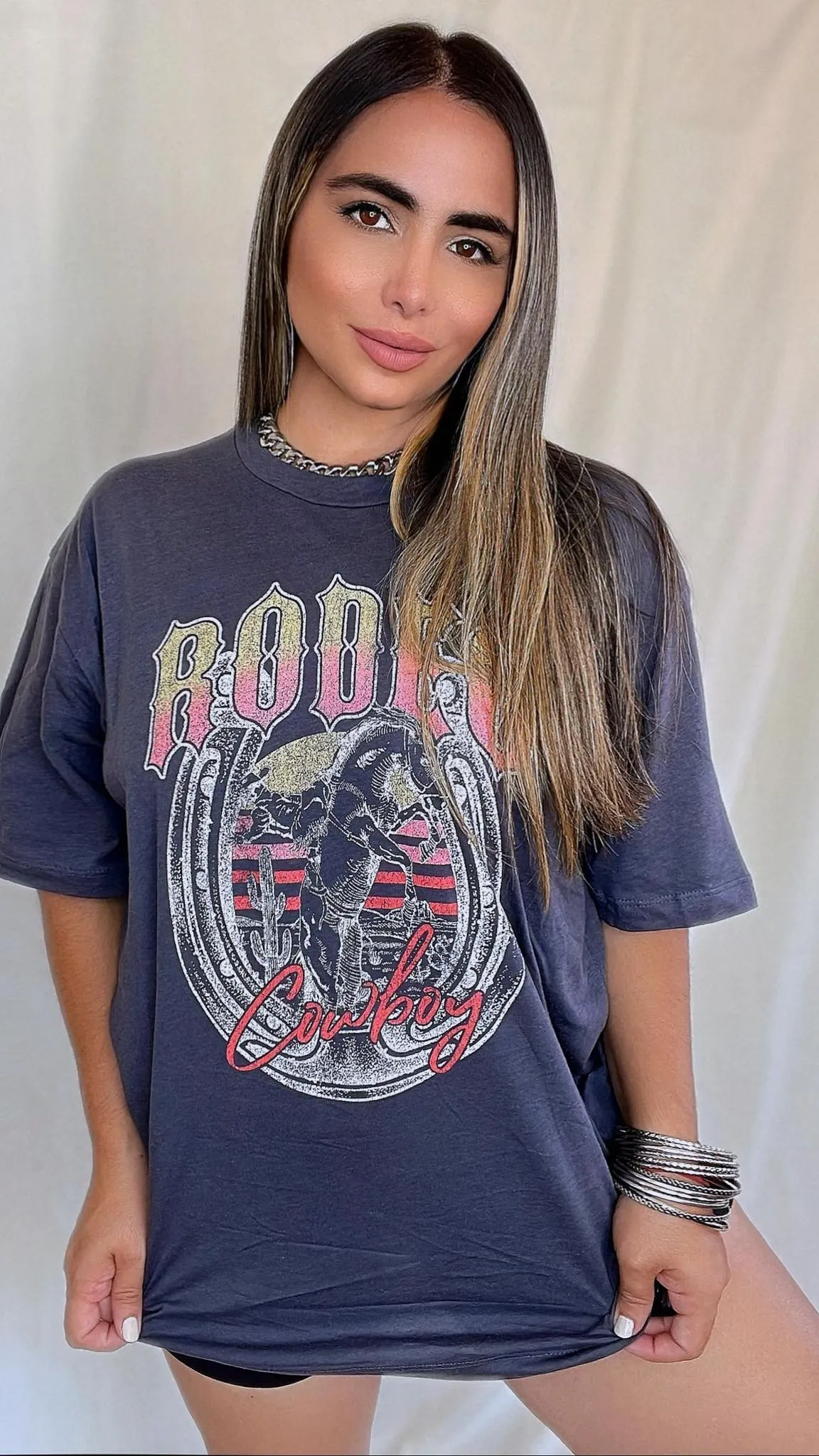 Rodeo Graphic Oversized T-Shirt