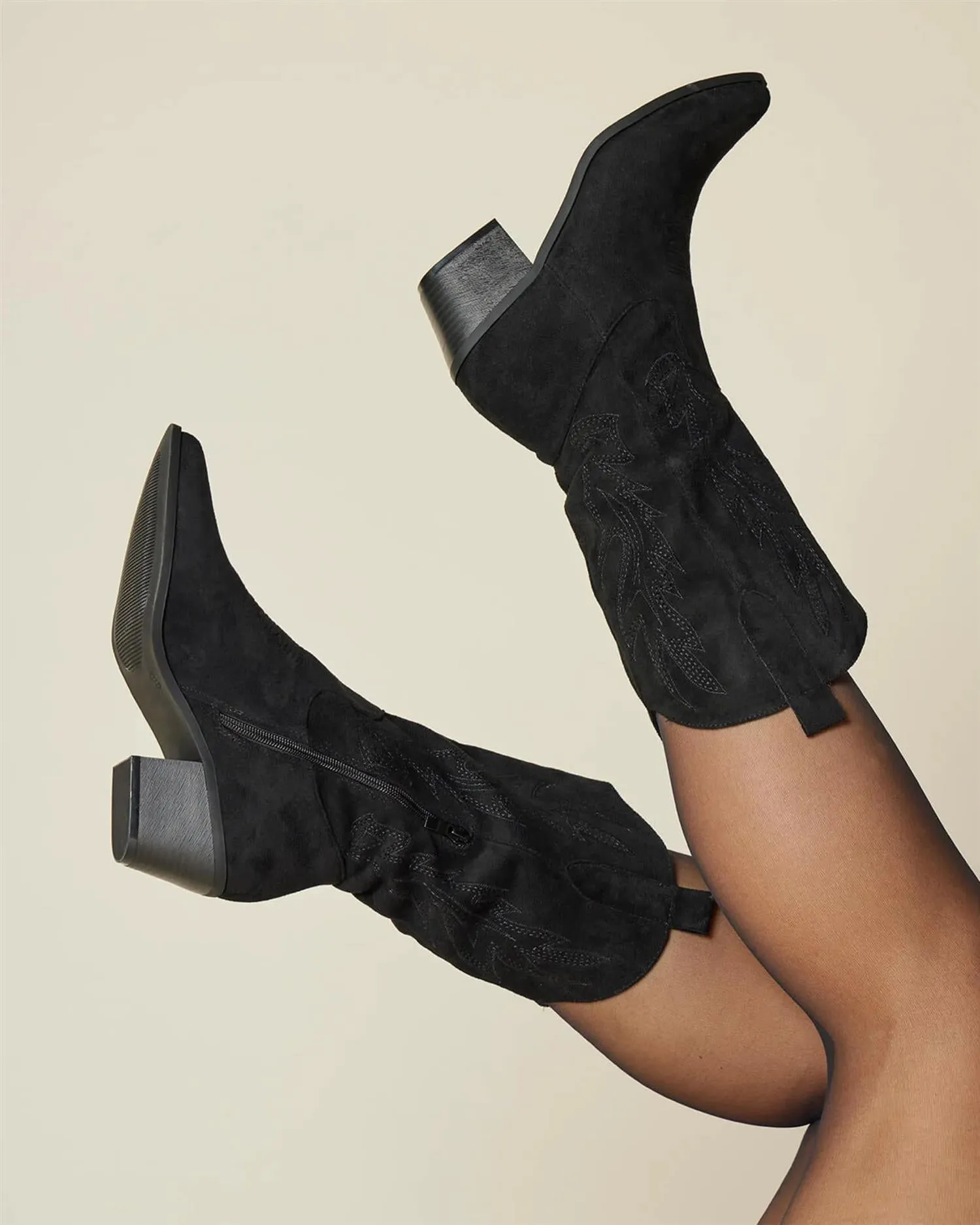 Rosetta Sueda Boots - Black