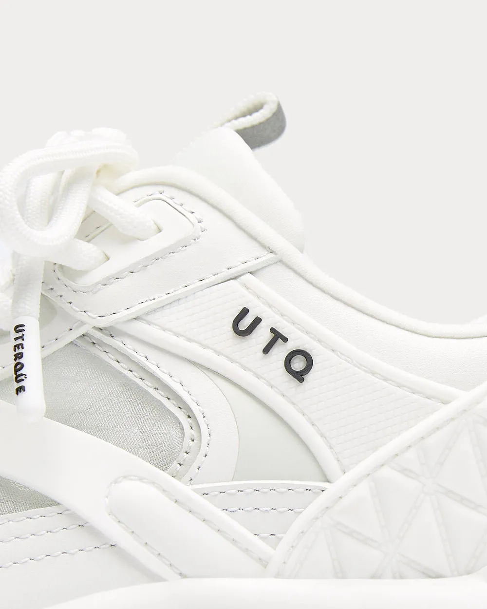 Technical White Low Top Sneakers