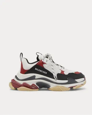 Triple S Mesh, Nubuck and Leather  Black low top sneakers