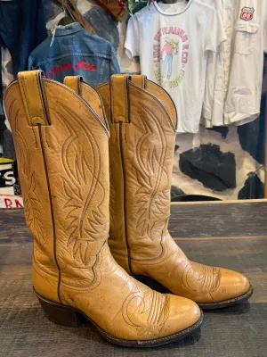 Vintage Justin 70s Tan 6.5c