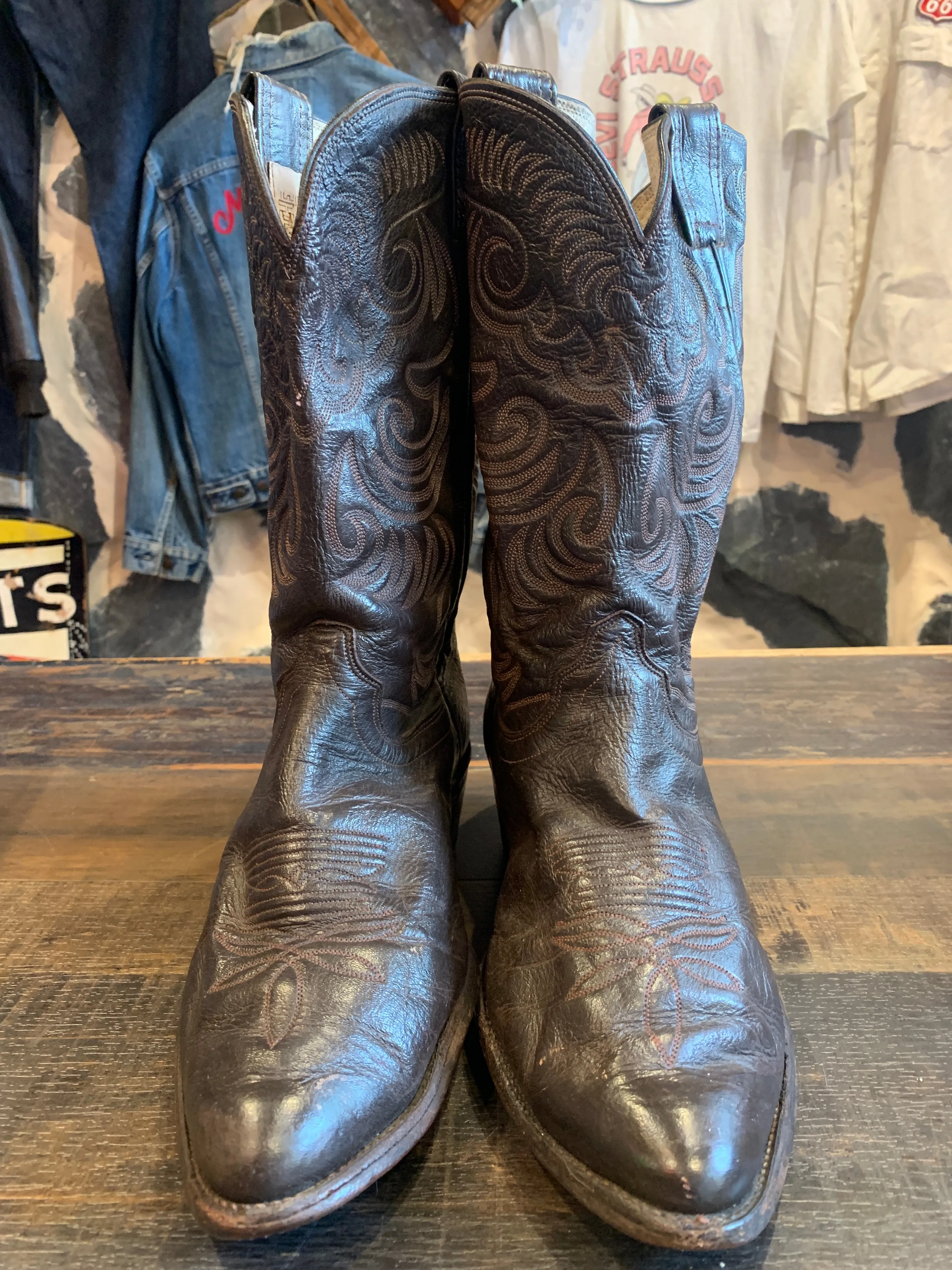 Vintage Nolathe Choc Boots, 10 EEE