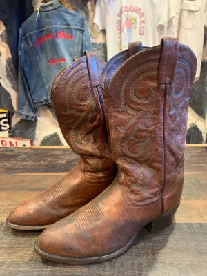 Vintage Tony Lama Chocolate Boots, 9.5