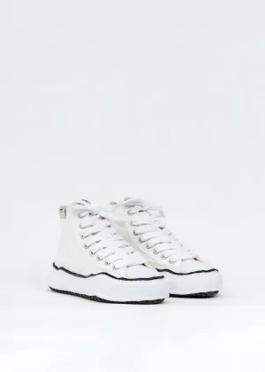 White Original Sole Canvas Hicut Sneaker