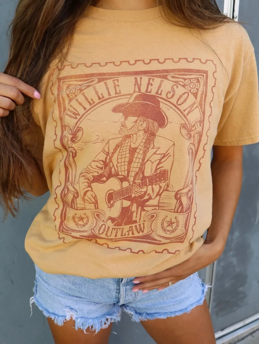 Willie Nelson Stamp Licensed Graphic Tee